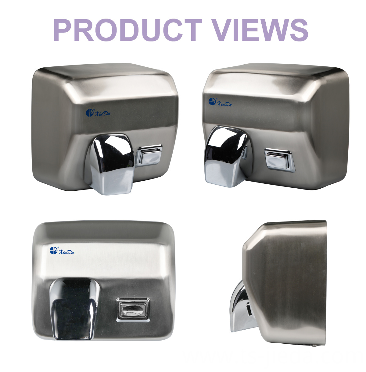 Modern button type brushed hand dryer Modern button type brushed hand dryer
